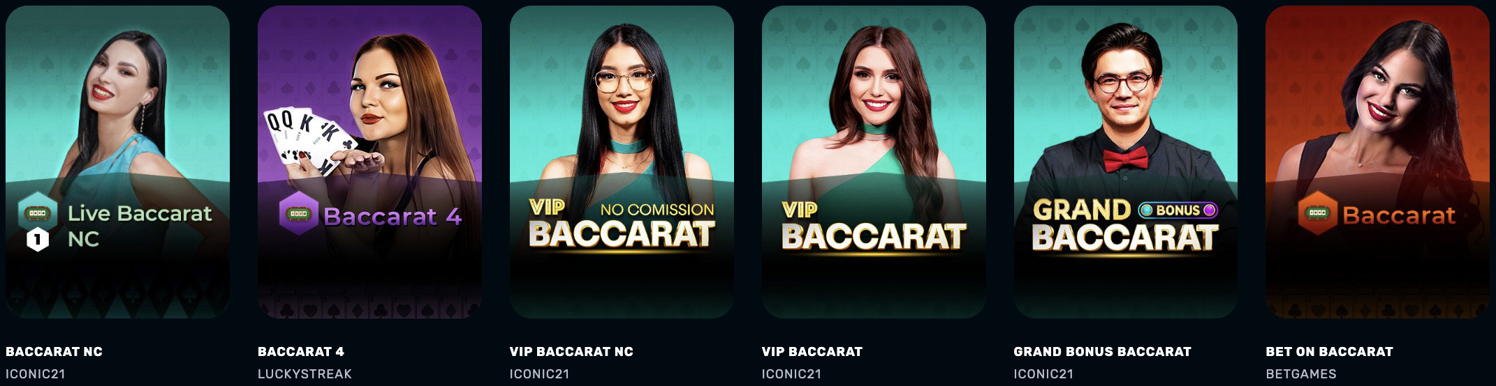 BACCARAT at RocketPlay