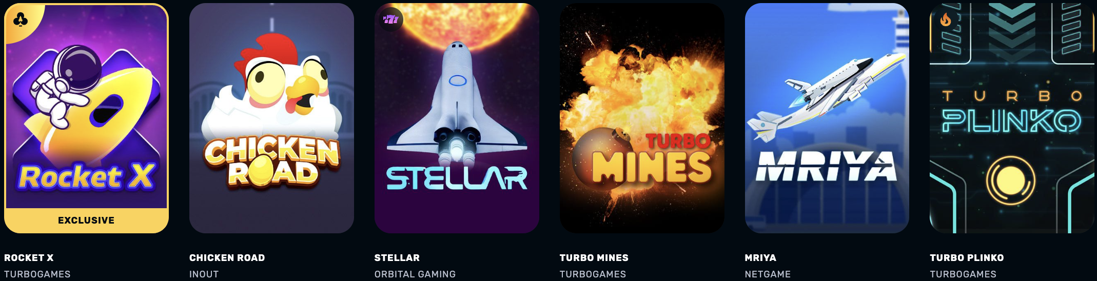 Crash Games at Rocket Play Casino