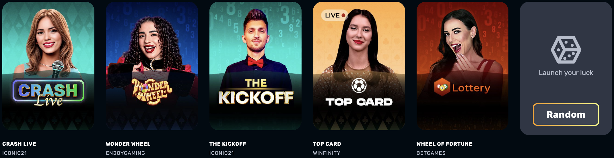 GAME SHOWS at Rocket Play